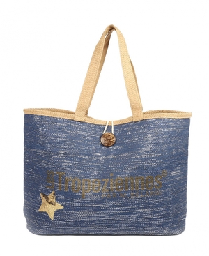 Sac shopping Les Tropeziennes PANAMA Bleu Femme|HIJO-82703099